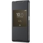 Sony SCR42 - Cubierta de diseño con ventana para Xperia Z5, color negro