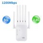Repetidor WiFi de 1200Mbps, extensor inalámbrico de doble banda, ampli