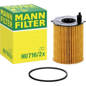 MANN-FILTER HU 716/2 X Filtro de aceite – Set de filtro de aceite juego de juntas Para automóviles