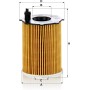 MANN-FILTER HU 716/2 X Filtro de aceite – Set de filtro de aceite juego de juntas Para automóviles