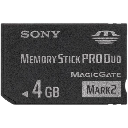 Sony MS Pro Duo 4GB Mark2 + Adapter 4GB MS memoria flash - Tarjeta de memoria (4 GB, MS, 32 MB/s, 2.7-3.6, -10,56-85 °C, 2 g)