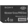 Sony MS Pro Duo 4GB Mark2 + Adapter 4GB MS memoria flash - Tarjeta de memoria (4 GB, MS, 32 MB/s, 2.7-3.6, -10,56-85 °C, 2 g)