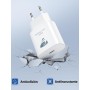 Aioneus Cargador USB C 25W Cargador iPhone Carga Rápido, PD 3.0 USBC Enchufe Pared Adaptador Tipo C Cabezal para iPhone 16 15 14