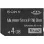Sony MS Pro Duo 4GB Mark2 + Adapter 4GB MS memoria flash - Tarjeta de memoria (4 GB, MS, 32 MB/s, 2.7-3.6, -10,56-85 °C, 2 g)
