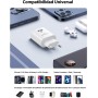 Aioneus Cargador USB C 25W Cargador iPhone Carga Rápido, PD 3.0 USBC Enchufe Pared Adaptador Tipo C Cabezal para iPhone 16 15 14
