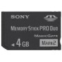 Sony MS Pro Duo 4GB Mark2 + Adapter 4GB MS memoria flash - Tarjeta de memoria (4 GB, MS, 32 MB/s, 2.7-3.6, -10,56-85 °C, 2 g)