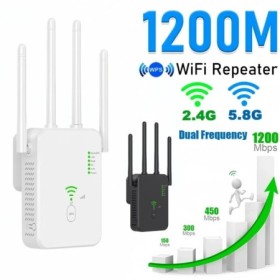 Repetidor WiFi AC1200 de 5Ghz, enrutador de 1200Mbps, amplificador ext
