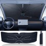 LELYFIT Parasol para Parabrisas Delantero de Coche, Parasol Plegable Coche con Barra Ajustable, Protección UV para Coche,