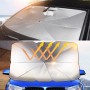 LELYFIT Parasol para Parabrisas Delantero de Coche, Parasol Plegable Coche con Barra Ajustable, Protección UV para Coche,