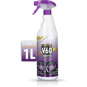 Sisbrill V60 Sport Limpia Llantas - Neutro y Seguro - Efecto Gecko Spray - 1 Litro