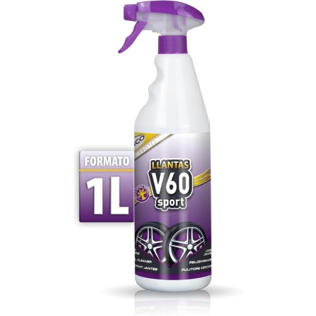 Sisbrill V60 Sport Limpia Llantas - Neutro y Seguro - Efecto Gecko Spray - 1 Litro