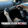 BassMotor Limpia Tapicería Textil para Asientos y Alfombrillas Coche, Limpiador Interior Tejidos de Coches con Cepillo Incluido