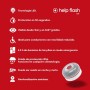 help flash IoT Luz de Emergencia V16 con Geolocalización + Funda de Neopreno Roja, Exigible a Partir de 2026, Baliza Conectada