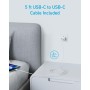 Anker Cargador iPhone Carga Rapida USB C 20W, con 2 Puertos,para iPhone 16/16 Plus/16 Pro/16 Pro MAX/15/iPad y más(Cable USB C