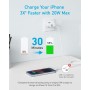 Anker Cargador iPhone Carga Rapida USB C 20W, con 2 Puertos,para iPhone 16/16 Plus/16 Pro/16 Pro MAX/15/iPad y más(Cable USB C