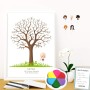 Árbol huellas comunión niña. 5 modelos. Libro de visitas comunion. Marco, tinta para huellas comunion e Instrucciones