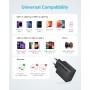 Anker Cargador iPhone Carga Rapida USB C 20W, con 2 Puertos,para iPhone 16/16 Plus/16 Pro/16 Pro MAX/15/iPad y más(Cable USB C