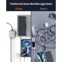 NOVOO Cargador USB C de 120W con 1 Cables PD 100W Tipo C, Cargador de Pared PPS Compacto de 3 Puertos GAN III, para MacBook Pro