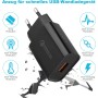 Cargador USB, Cargador Rápido 18W Quick Charge 3.0, Enchufe USB Compatible con Samsung Galaxy S6 S7 S8 S9 S10 S20 S21 S22 S23