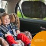 Parasol Coche con protección UV certificada Óptima Oscuridad - Autoadhesivo, para Proteger del Sol a bebés y Mascotas, 2