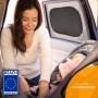 Parasol Coche con protección UV certificada Óptima Oscuridad - Autoadhesivo, para Proteger del Sol a bebés y Mascotas, 2