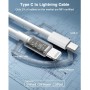 Cargador Carga Rapida iPhone 14 13 12 11 Apple Original,20W USB C Enchufe con 2M+2M Cable Cabezal Adaptador Pared Charger