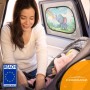 Parasol Coche con protección UV certificada Óptima Oscuridad - Autoadhesivo, para Proteger del Sol a bebés y Mascotas, 2