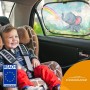 Parasol Coche con protección UV certificada Óptima Oscuridad - Autoadhesivo, para Proteger del Sol a bebés y Mascotas, 2