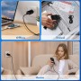 2-Pack Cargador USB Carga Rapida,18W QC 3.0 Enchufe USB Carregador USB con 2m Cable, Cargador Movil Carga Rapida USB Charger