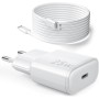 25W Cargador Carga Rapida para iPhone 14/14 Pro/14 Pro Max/13/13 Pro/13 Pro Max/12/12 Pro/12 PM/11/11 PM Cargador rápido USB C