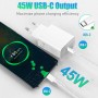 45W Cargador para Samsung Carga Rapida,2-Pack USB C Enchufe y Cable Cargador para Samsung Galaxy S24 Ultra/S25/S23 Plus/S24