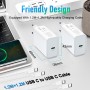 45W Cargador para Samsung Carga Rapida,2-Pack USB C Enchufe y Cable Cargador para Samsung Galaxy S24 Ultra/S25/S23 Plus/S24