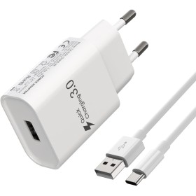 Rápida 18W Cargador para Xiaomi Redmi 14C, 12, Note 12, 11, 10, 9, 8,11T, 9T, 8T, Mi12, Mi11, Mi10, Mi9, MiA2, Redmi Pro5G, Poco