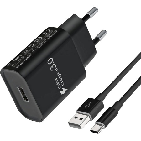 Rápida 18W Cargador para Xiaomi Redmi 14C, 12, Note 12, 11, 10, 9, 8,11T, 9T, 8T, Mi12, Mi11, Mi10, Mi9, MiA2, Redmi Pro5G, Poco