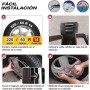S SUMEX Juego de 4 Tapacubos de 15 Pulgadas Diseño Illinois RC Black, Acabado Negro y ABS Resistente a Fuertes Impactos,