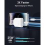 Cargador Carga Rapida for iPhone 14/14 Pro/14 Pro Max/14 Plus 13 12 11 SE XR X XS 8, 25W USB C Carregador Enchufe Rapido con 2M