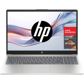 HP 15-fc0148ns - Ordenador portátil de 15.6" FHD (AMD Ryzen 7-7730U, 16 GB RAM, 512GB SSD, AMD Radeon Graphics, Sin Sistema