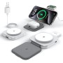 KEEPRO Cargador Pare iPhone Carga Rapida, Cargador Inalámbrico 3 en 1 Plegable para iPhone 16/15/14/13/12 Serie, AirPods