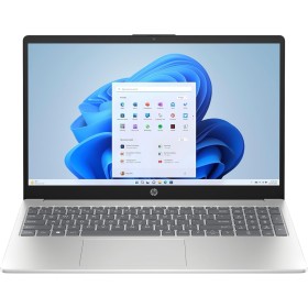 HP 15-fd0187ns - Ordenador portátil de 15.6" FHD (Intel N100, 8GB RAM, 256GB SSD, Intel UHD, Windows 11) Plata - Teclado QWERTY