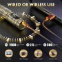 Maquina de Cortar Pelo Hombre, Maquina de Afeitar Hombre Eléctrica con LED Cortapelos Recortar Barba Sin Cable Maquinilla de