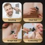 Maquina de Cortar Pelo Hombre, Maquina de Afeitar Hombre Eléctrica con LED Cortapelos Recortar Barba Sin Cable Maquinilla de