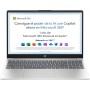HP 15-fd0186ns - Ordenador portátil de 15.6" FHD (Intel N100, 4GB RAM, 128GB UFS, Intel UHD, Windows 11) Plata - Teclado QWERTY