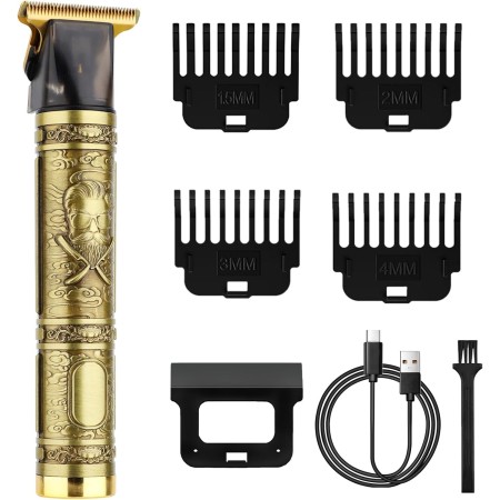 Cortapelos Hombre Profesional, Maquina Cortar Pelo, 4 Peines-guía Recortadora de Barba, Máquina para Cortar el Pelo para Barba,