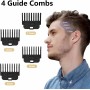 Cortapelos Hombre Profesional, Maquina Cortar Pelo, 4 Peines-guía Recortadora de Barba, Máquina para Cortar el Pelo para Barba,