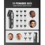 Maquina de Cortar Pelo Hombre,Juego de Barbero y Recortador,Cortapelos Recortadora de Barba,Maquina de Afeitar Hombre con Peines