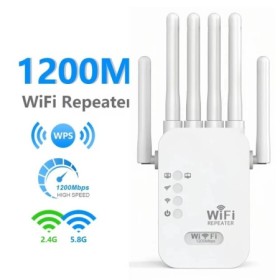 Repetidor WiFi inalámbrico de 1200Mbps amplificador de señal Wifi exte