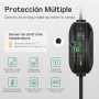 Cargador Coche Electrico [3,68kW, 6-16A, 6 Metros] dé EV Cargador Tipo 2 con Enchufe Schuko, Cargador de Coche Eléctrico