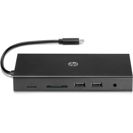 HP G5 HUB Docking Station Multipuerto con Cable Combo - (Puerto USB-C, VGA, HDMI, RJ45, Puerto de Adaptador de CA, Combo Audio