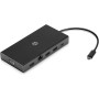 HP G5 HUB Docking Station Multipuerto con Cable Combo - (Puerto USB-C, VGA, HDMI, RJ45, Puerto de Adaptador de CA, Combo Audio