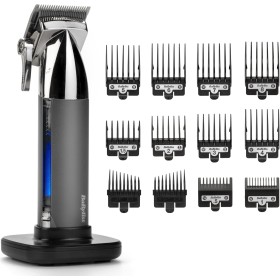 BaByliss Cortapelos Super-X Metal – Máquina de cortar el pelo inalámbrica, Cuchillas de acero japonés, 10 peines guía, 2 peines